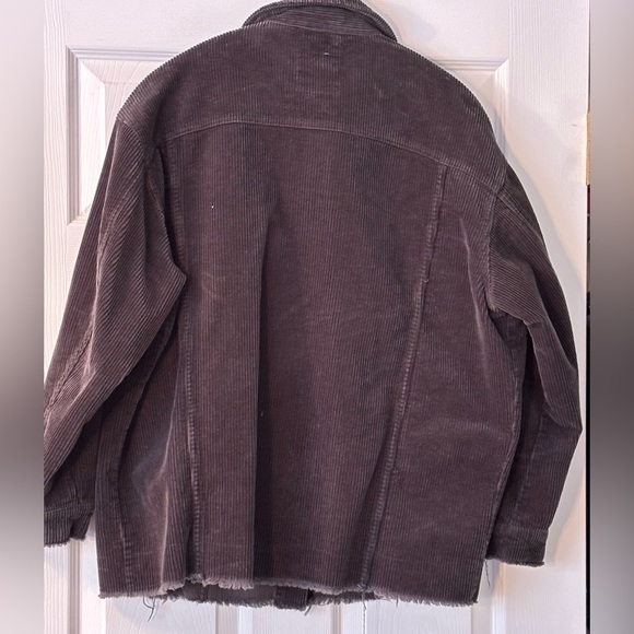 Lily & Lottie Oversized Black Corduroy Shacket Size XS/S EUC - Picture 4 of 8